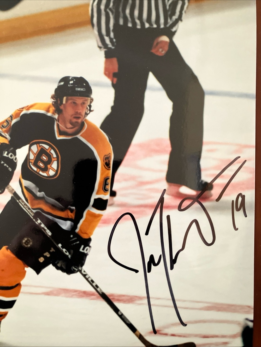 Boston Bruins Joe Thornton Autographed 8x10” Photo